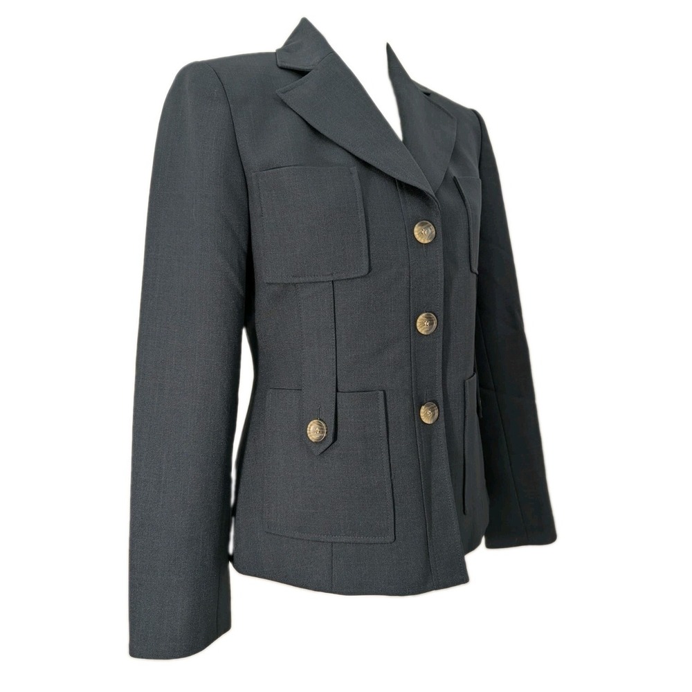 Evan Picone Navy Blue Single Breasted Blazer Women's Size 6 - Picture 4 of 7